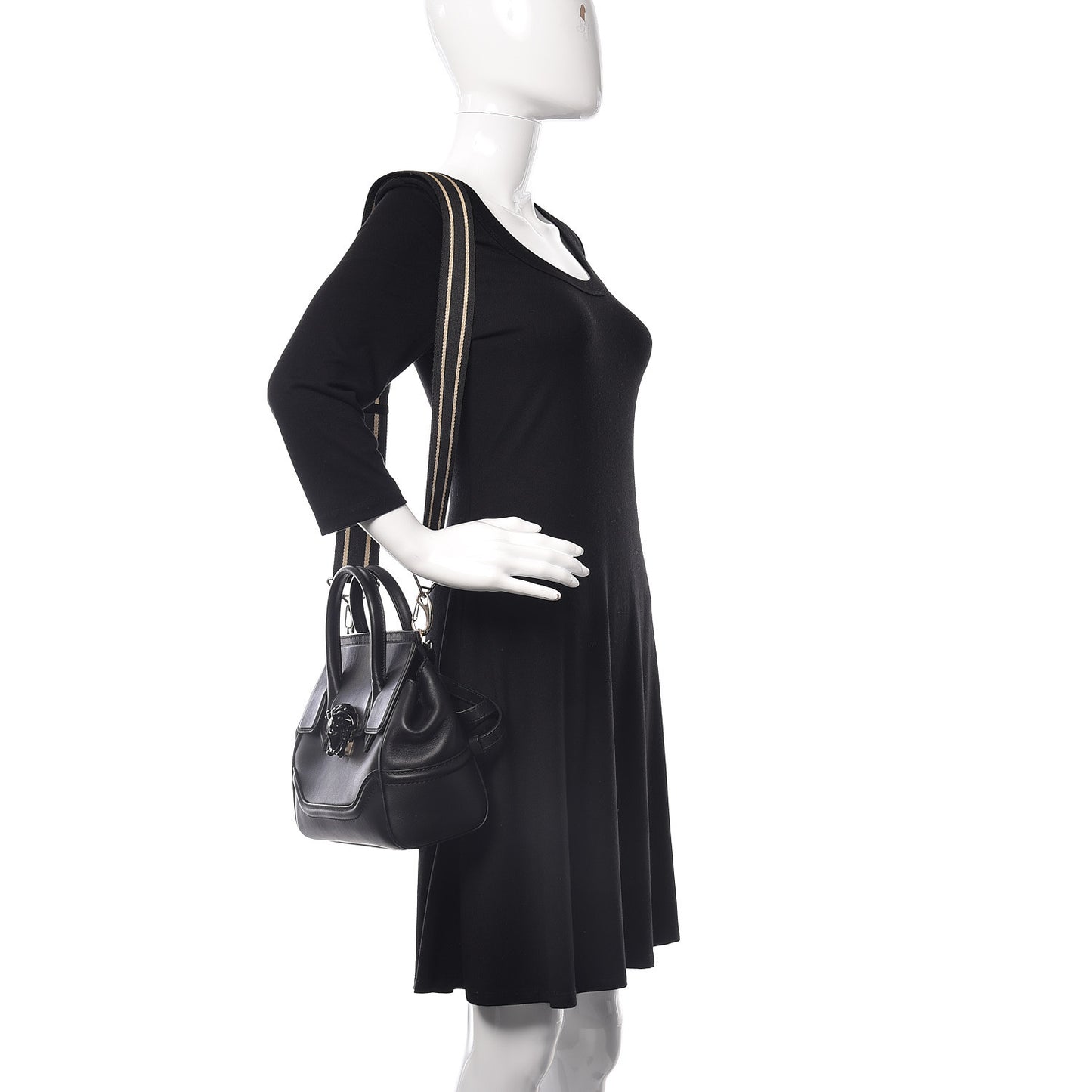 Calfskin Medium Palazzo Empire Bag Black