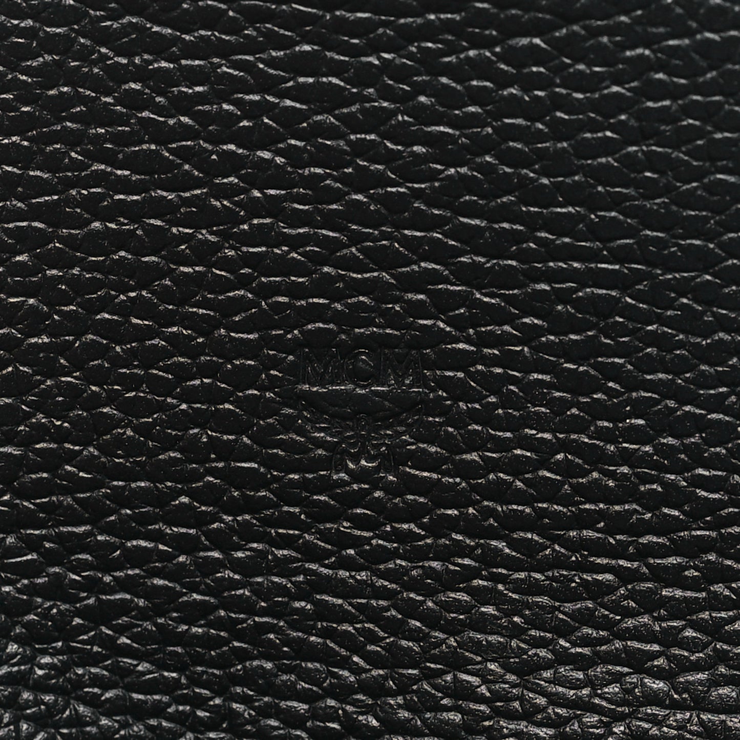 Grained Calfskin Studded Large Patricia Wallet On Chain Black
