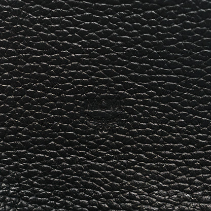 MCM Grained Calfskin Studded Large Patricia Wallet On Chain Black 6 of 11