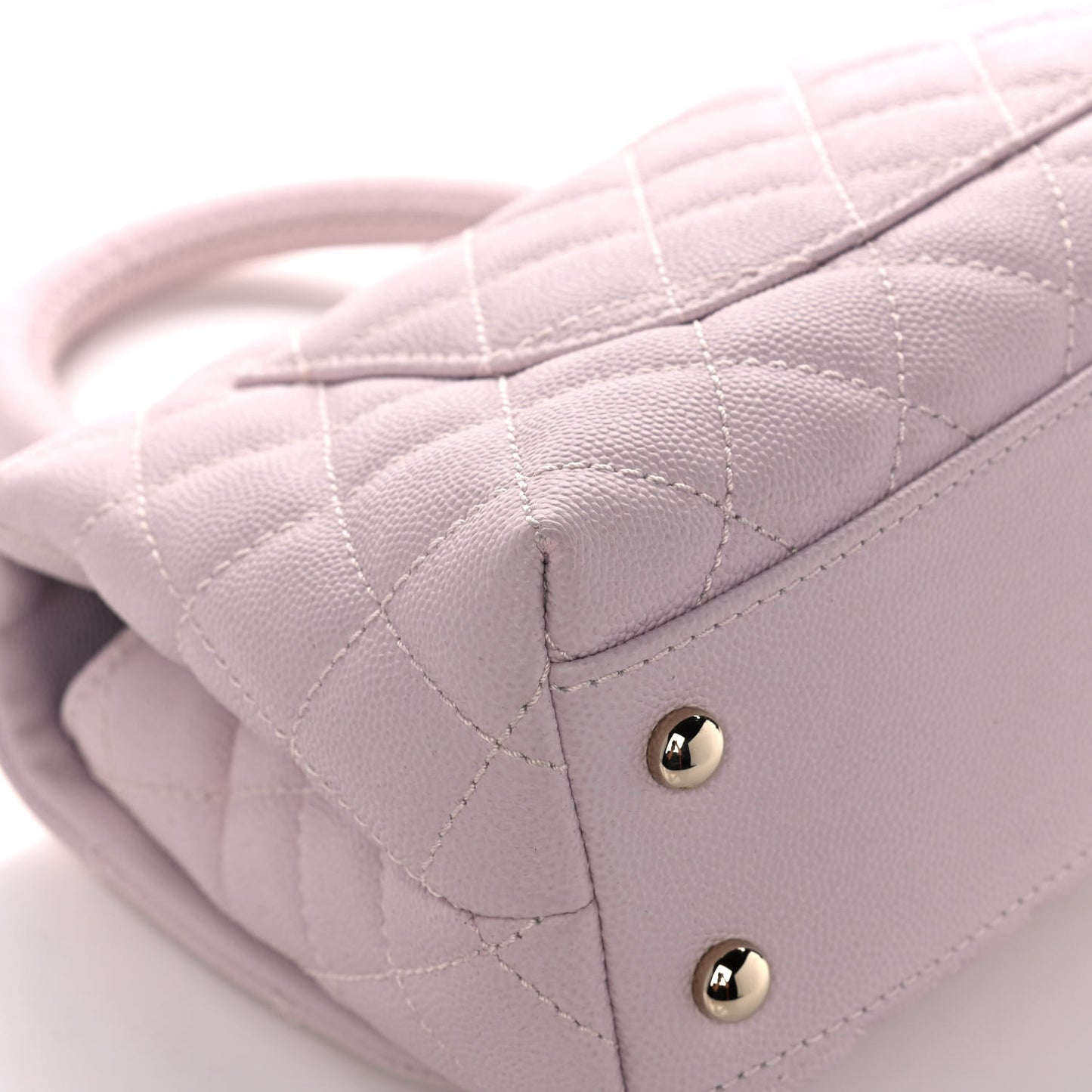 Caviar Quilted Mini Coco Handle Flap Lilas Lilac