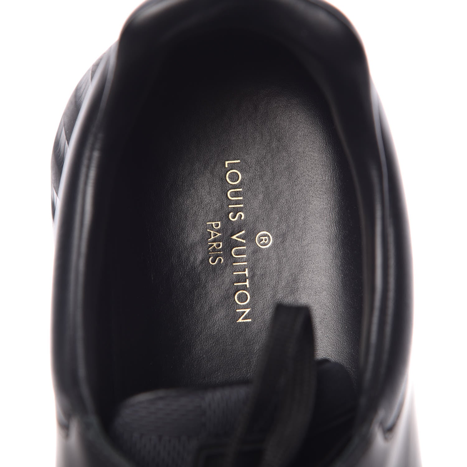 Louis Vuitton Calfskin Mesh Damier Fastlane Low Sneakers 10 Black 9 of 13