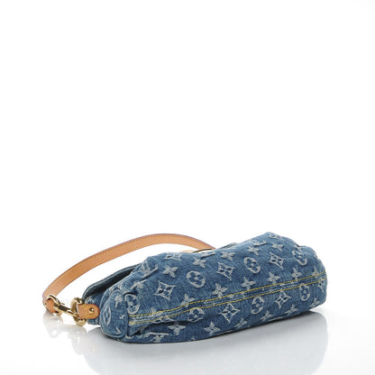 Louis Vuitton Monogram Denim Mini Pleaty Blue 4 of 8