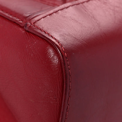 Chanel Aged Calfskin Chevron Quilted Backpack Red 11 of 18