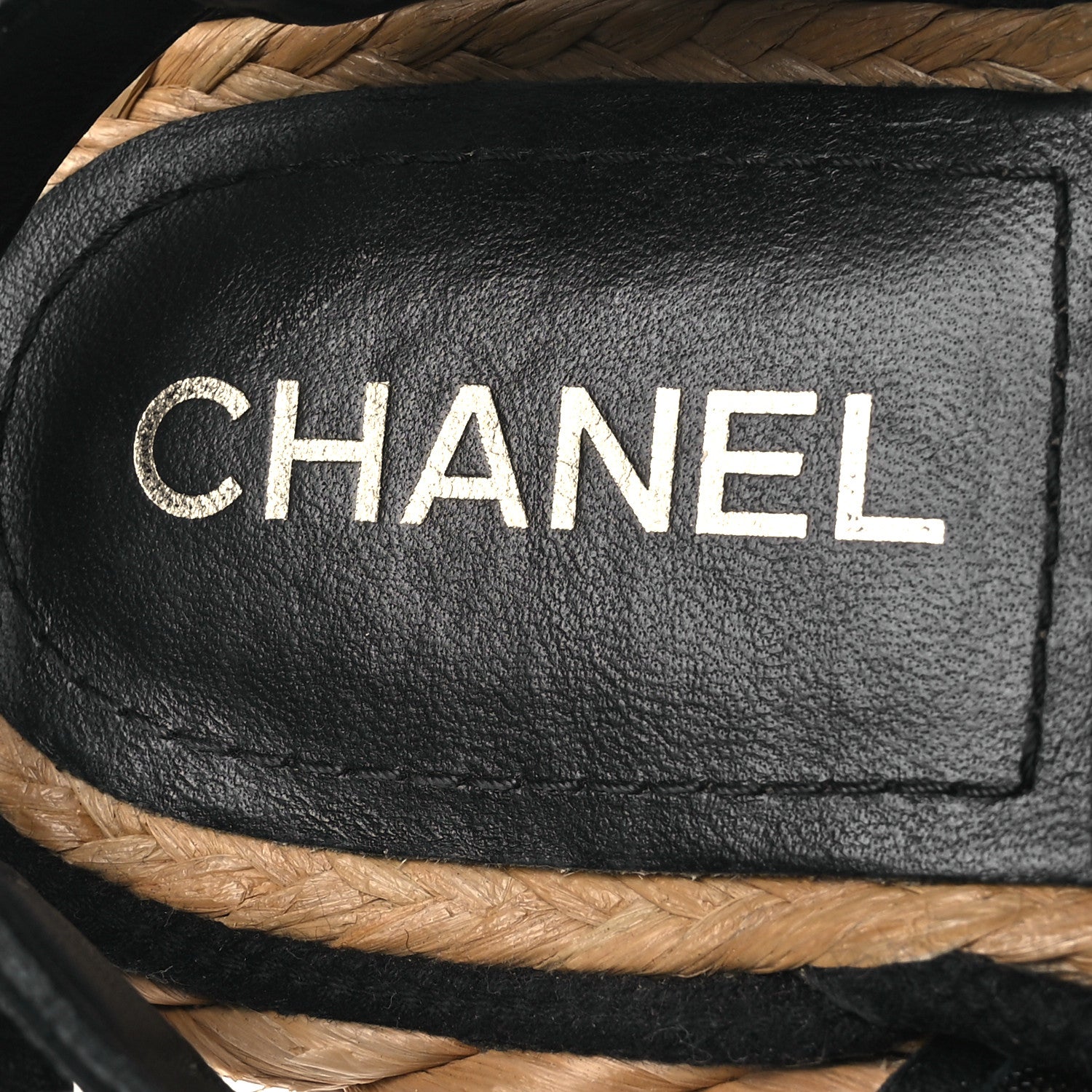 Chanel Mesh Patent Calfskin Velcro Dad Sandals 40 Black 9 of 14