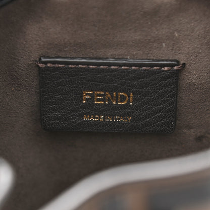 Fendi Vitello Liberty F is Fendi Bi-Color FF 1974 Embossed Mini Mon Tresor Bucket Bag Maya Black 6 of 12