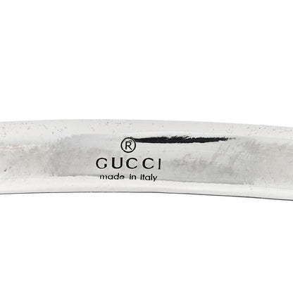 Gucci Sterling Silver Interlocking G Flower Cuff Bracelet 3 of 3
