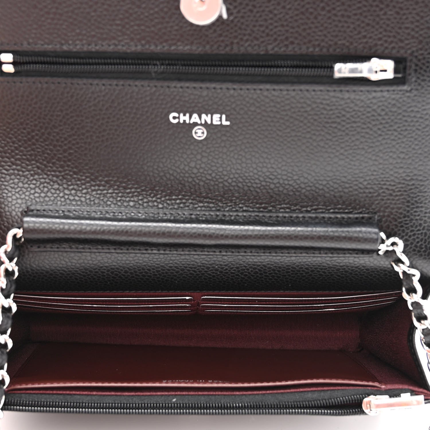 Chanel Caviar Quilted Wallet On Chain WOC Black 5 of 11