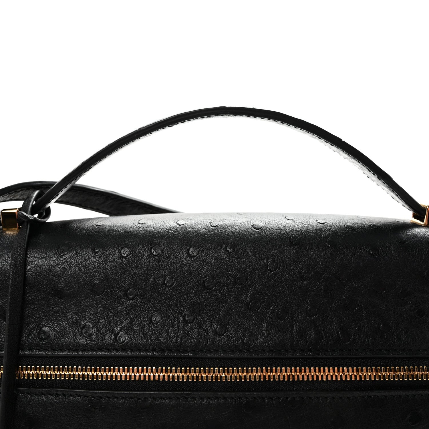 Loro Piana Ostrich Extra Bag L27 Black 7 of 9