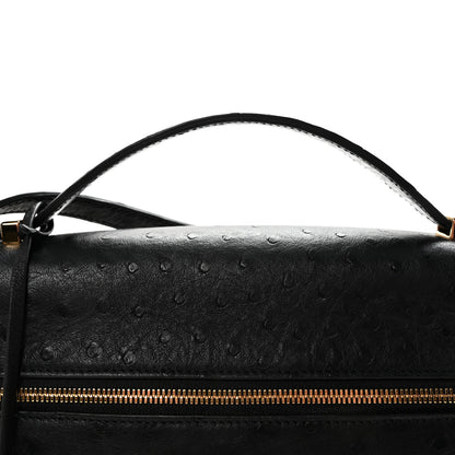 Loro Piana Ostrich Extra Bag L27 Black 7 of 9