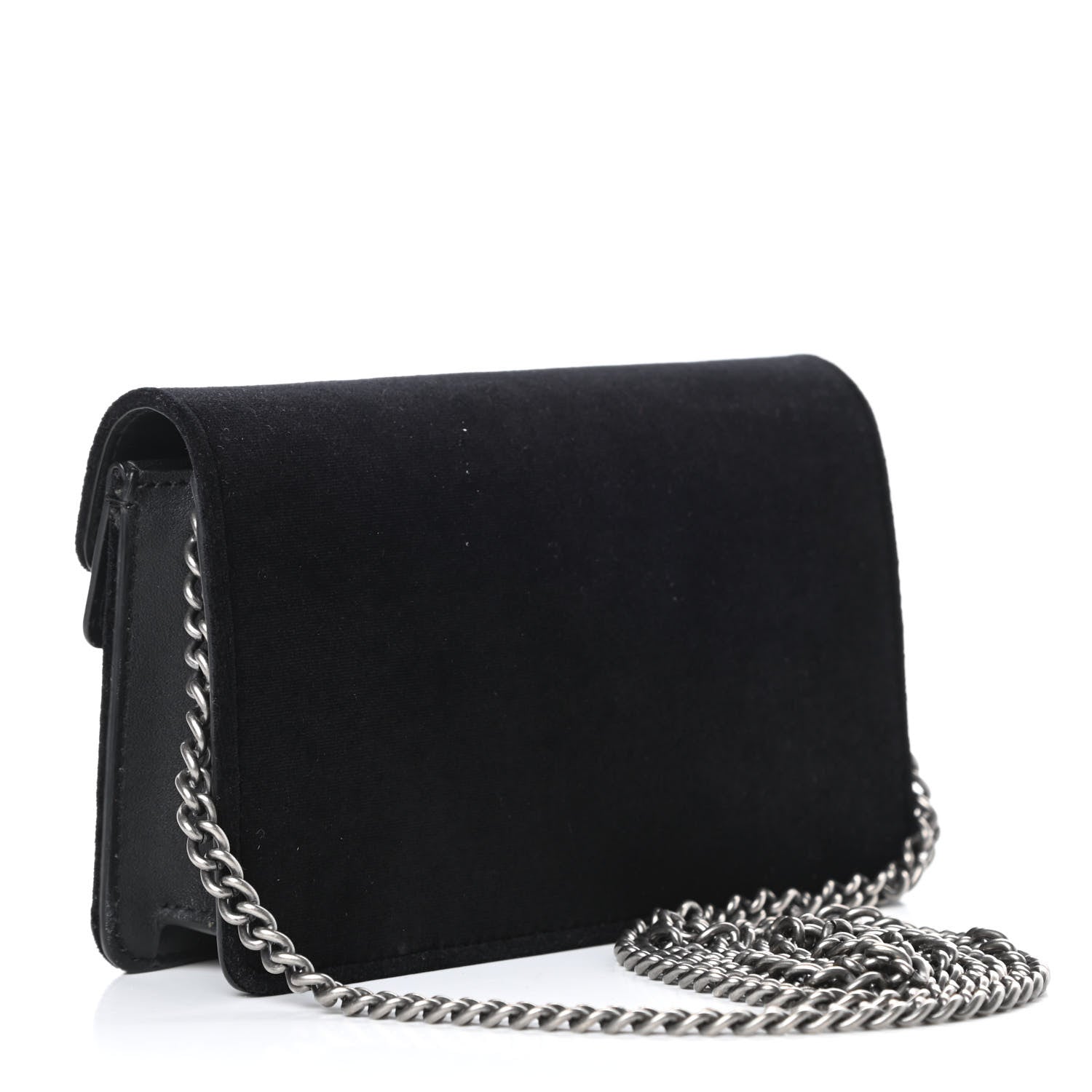 Gucci Velvet Super Mini Dionysus Shoulder Bag Black 3 of 10