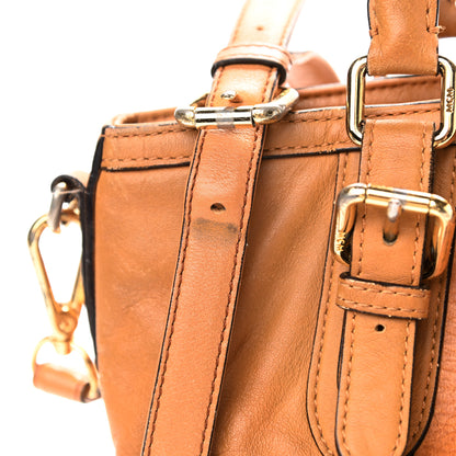 MCM Visetos Essentials Shopper Tote Small Cognac 21 of 21