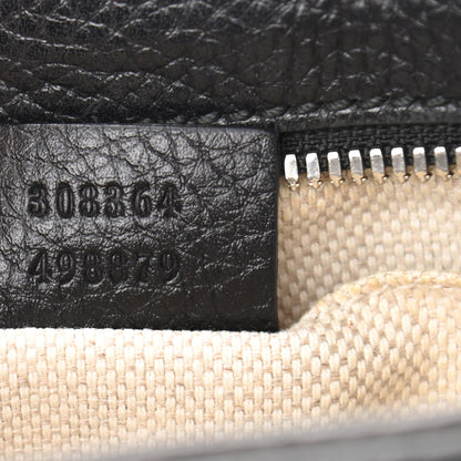 Gucci Pebbled Calfskin Studded Small Soho Disco Bag Black 9 of 14