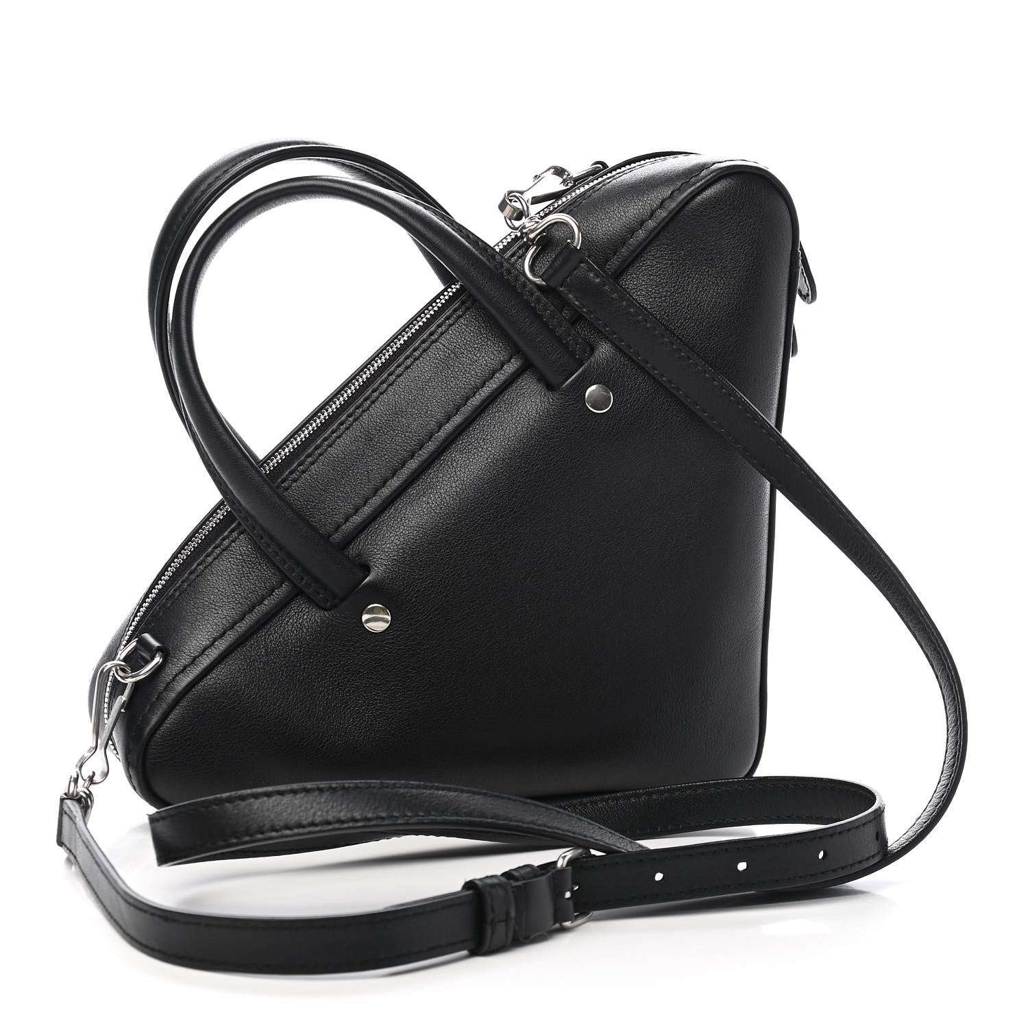 Balenciaga Calfskin XS Triangle Duffle Black 3 of 8