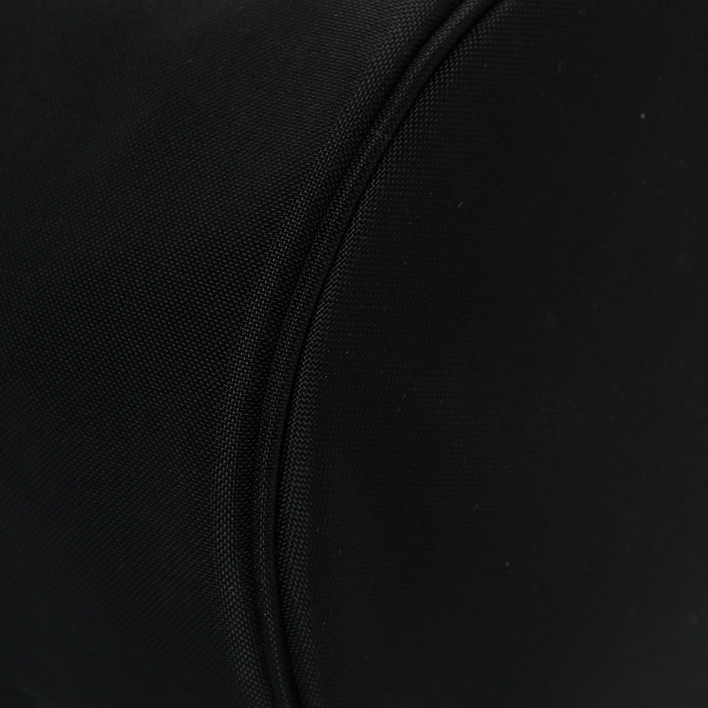 Recycled Sport Nylon Logo Embroidered Wheel Drawstring Bucket Bag Black White