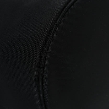 Balenciaga Recycled Sport Nylon Logo Embroidered Wheel Drawstring Bucket Bag Black White 10 of 11