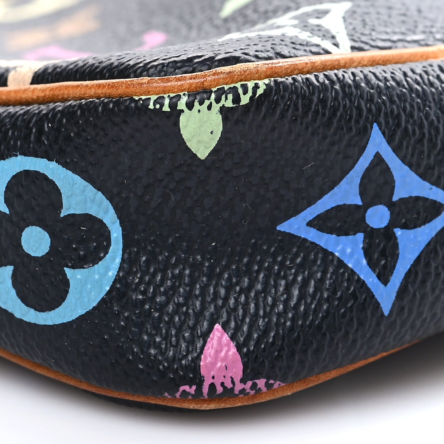 Monogram Multicolor Pochette Accessories Black