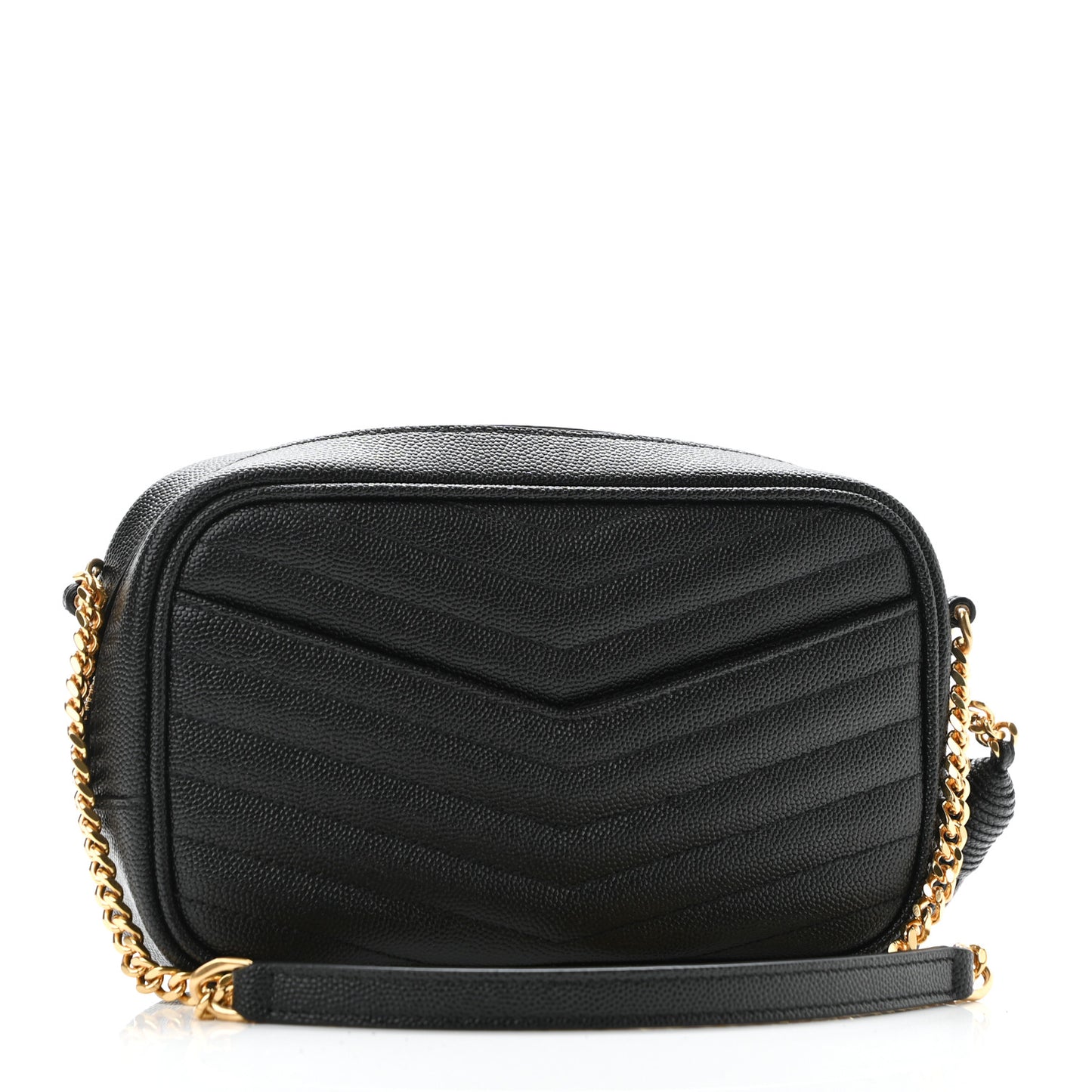 Grain De Poudre Matelasse Monogram Mini Lou Camera Bag Black
