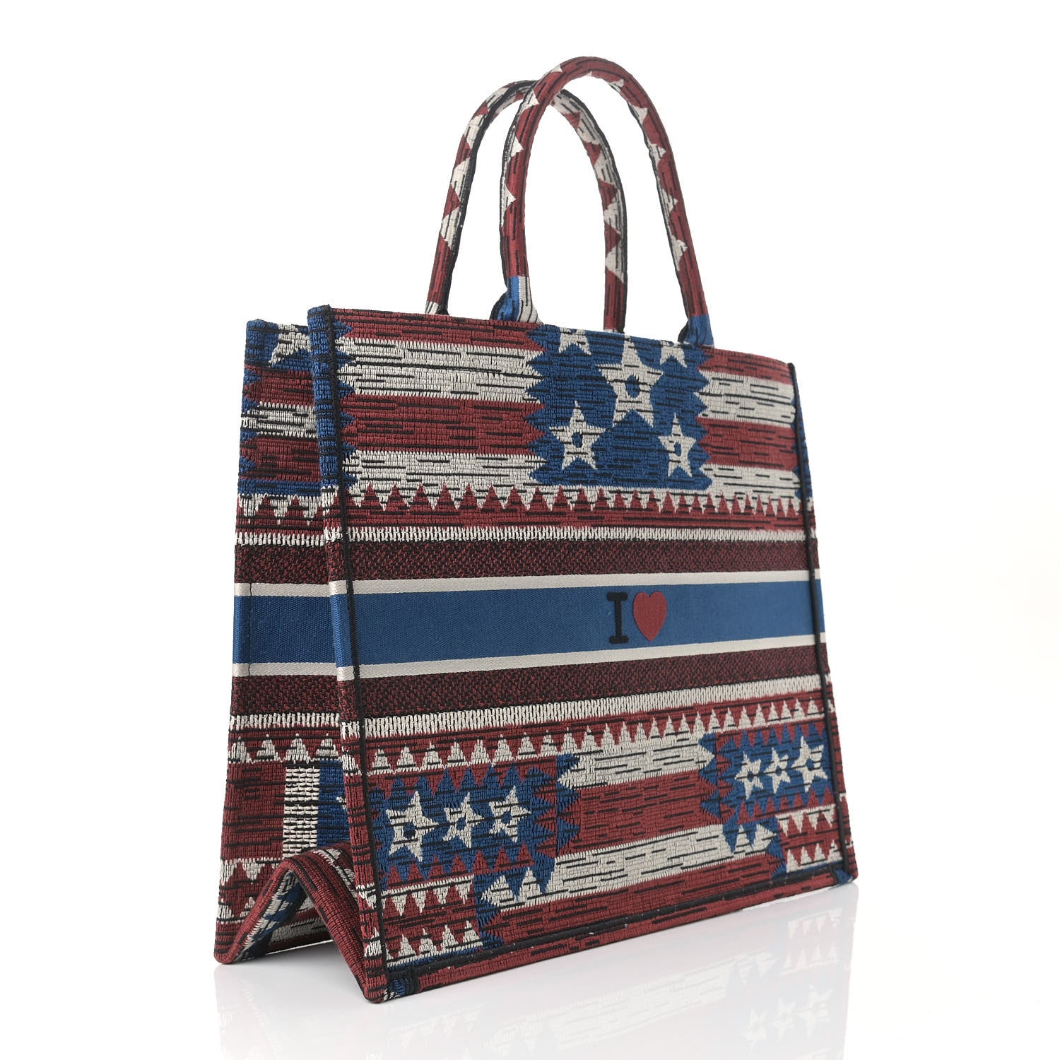 Christian Dior Canvas Embroidered Exclusive US Book Tote Multicolor 3 of 12