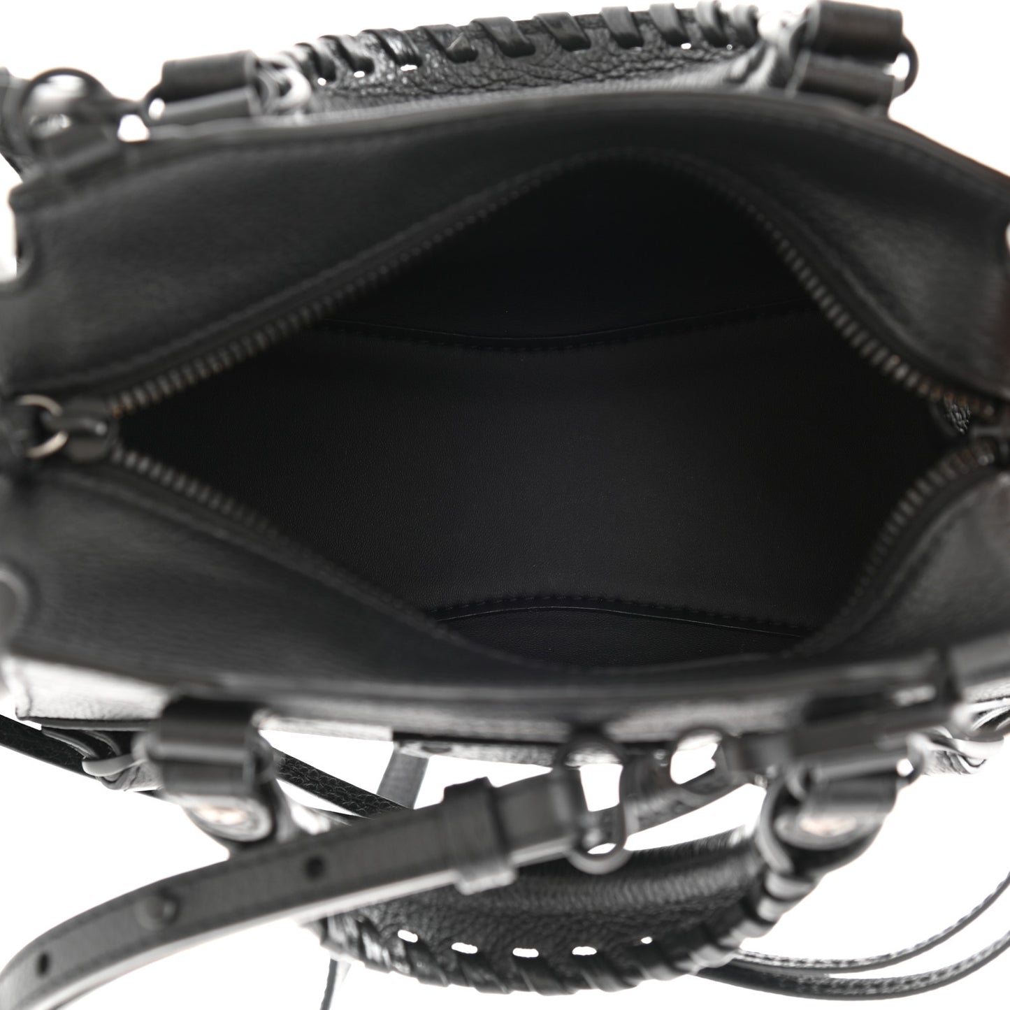Grained Calfskin Neo Classic Black Hardware Mini City Black