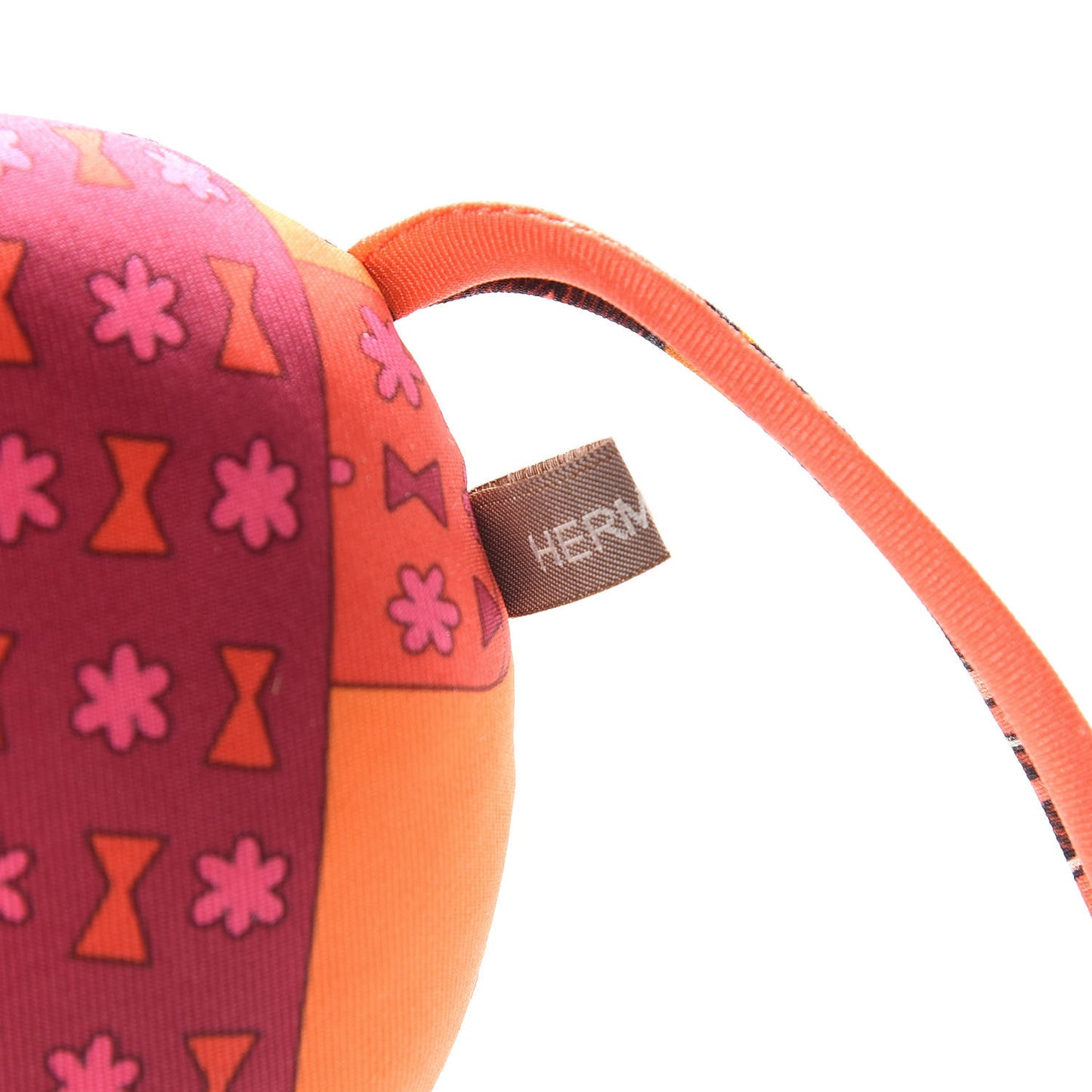 Silk Petit H Round Ornament Charm