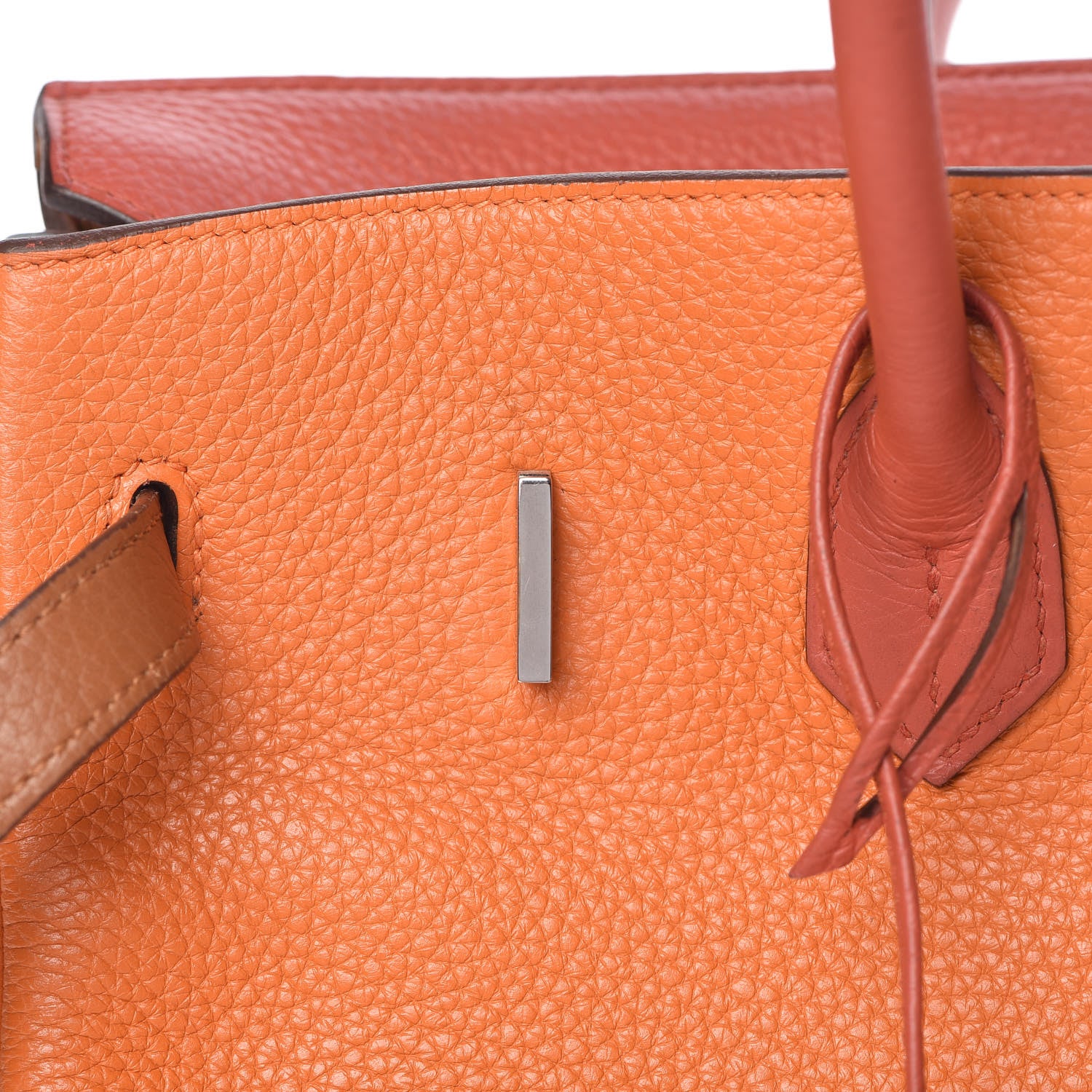 Hermes Taurillon Clemence Arlequin Birkin 35 Orange Sanguine Gold Bleu Lin Bleu Hydra Etain 22 of 35