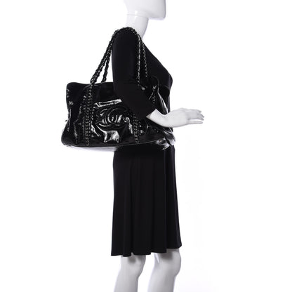 Chanel Patent Calfskin Large Luxe Ligne Tote Black 2 of 9