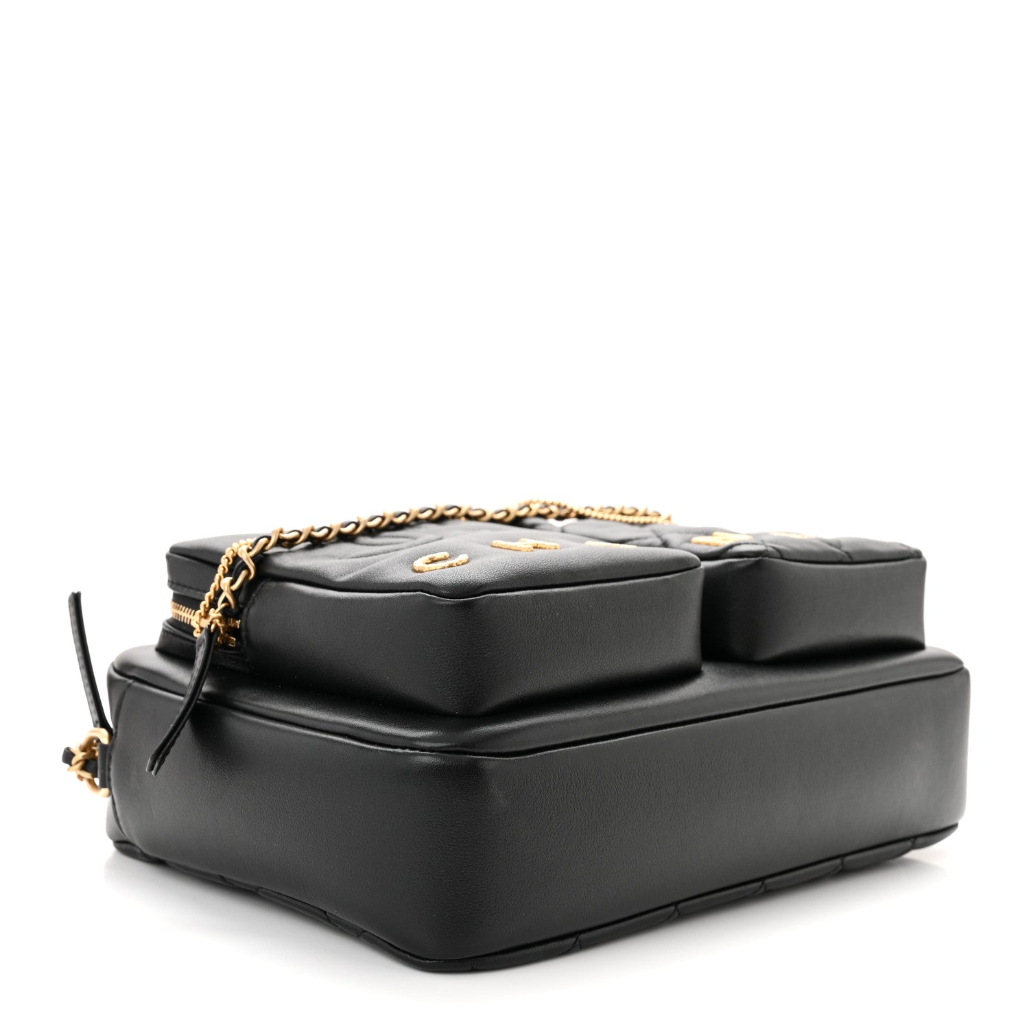 Chanel Calfskin Quilted Large Camera Case Black 4 of 10