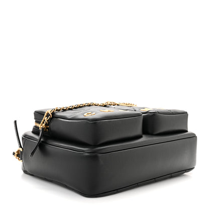 Chanel Calfskin Quilted Large Camera Case Black 4 of 10