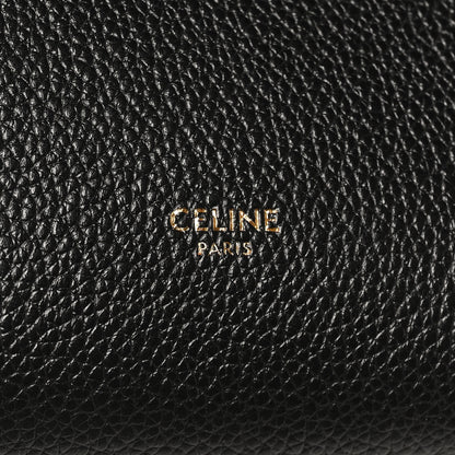 Celine Soft Grained Calfskin Small Sangle Bucket Bag Black 6 of 9