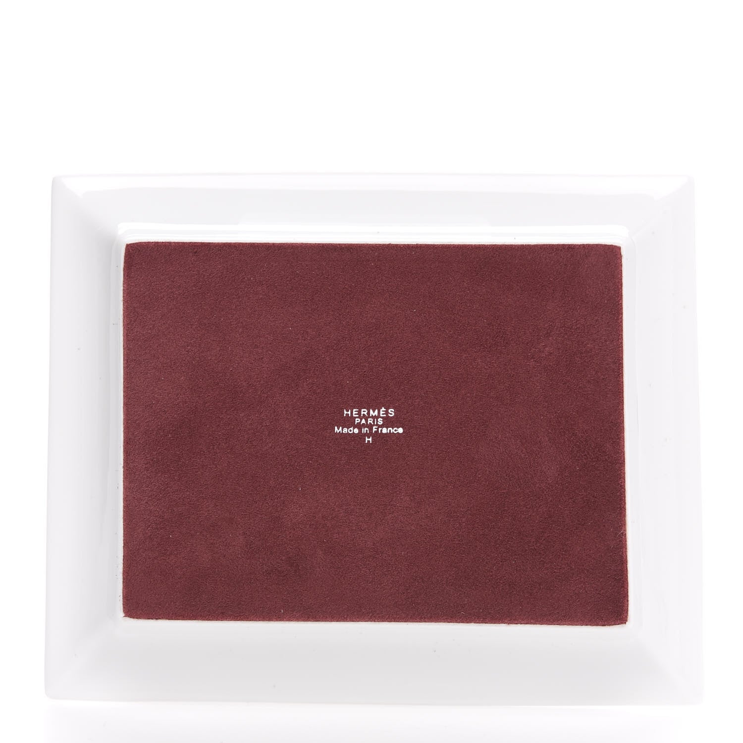 Hermes Porcelain H Deco Change Tray Rouge 3 of 6