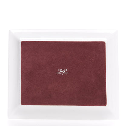 Hermes Porcelain H Deco Change Tray Rouge 3 of 6