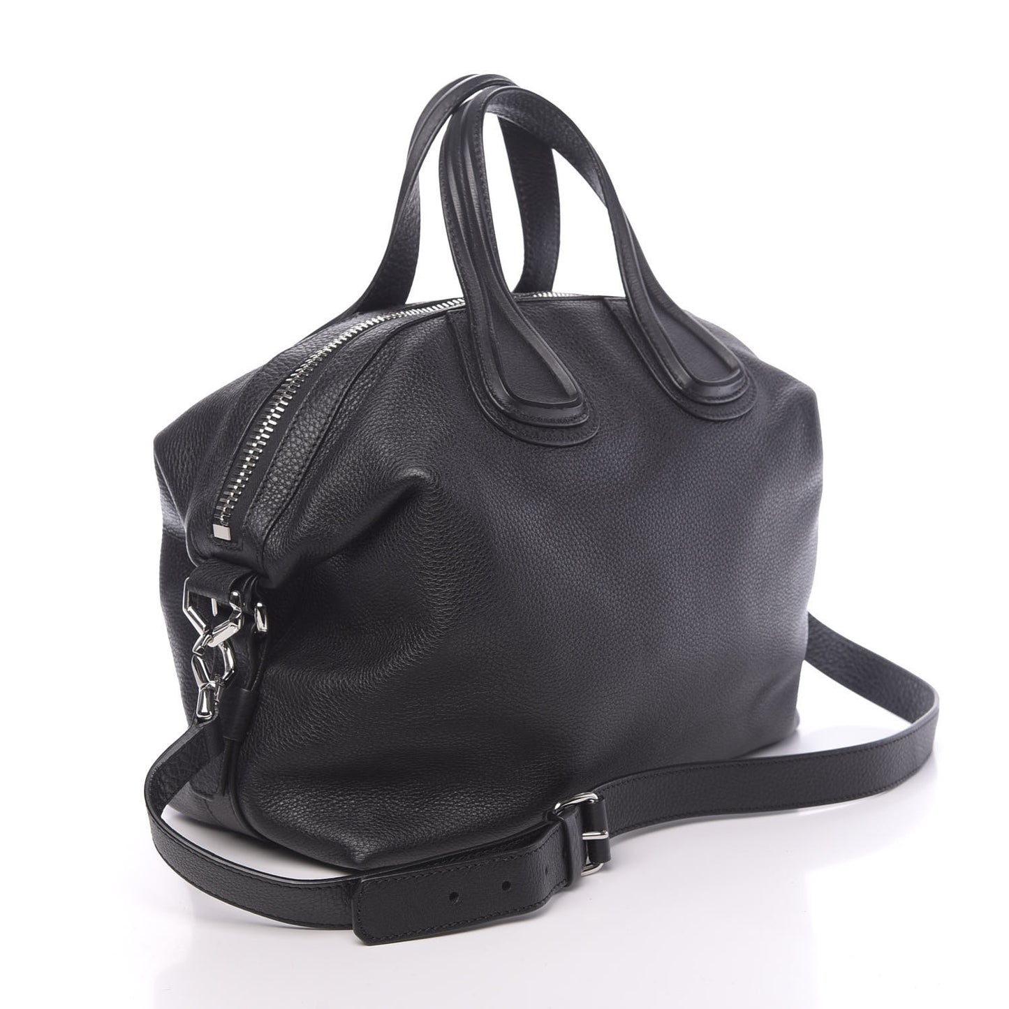 Waxy Grained Calfskin Medium Nightingale Black