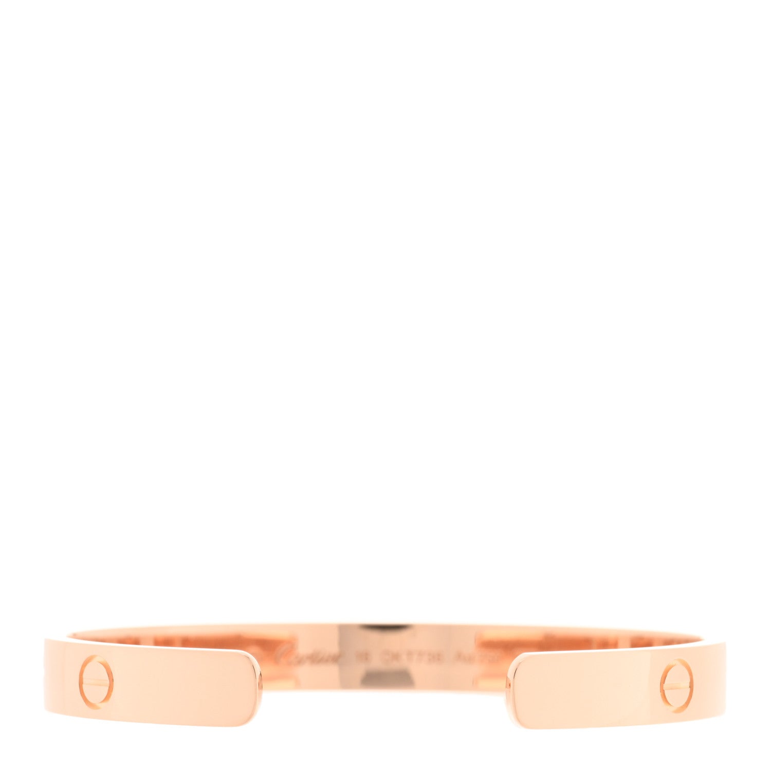 Cartier 18K Pink Gold LOVE Cuff Bracelet 16 2 of 4