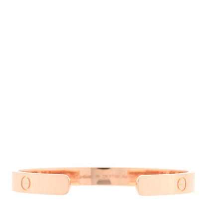 Cartier 18K Pink Gold LOVE Cuff Bracelet 16 2 of 4