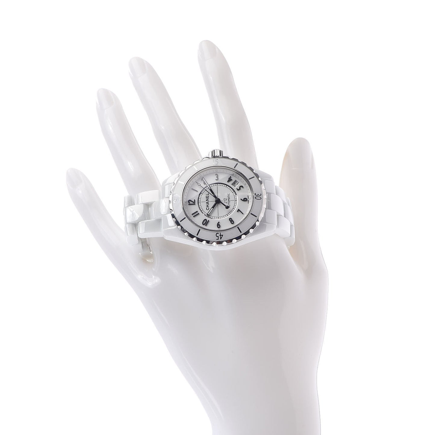 Stainless Steel Ceramic 38mm J12 Automatic Watch White