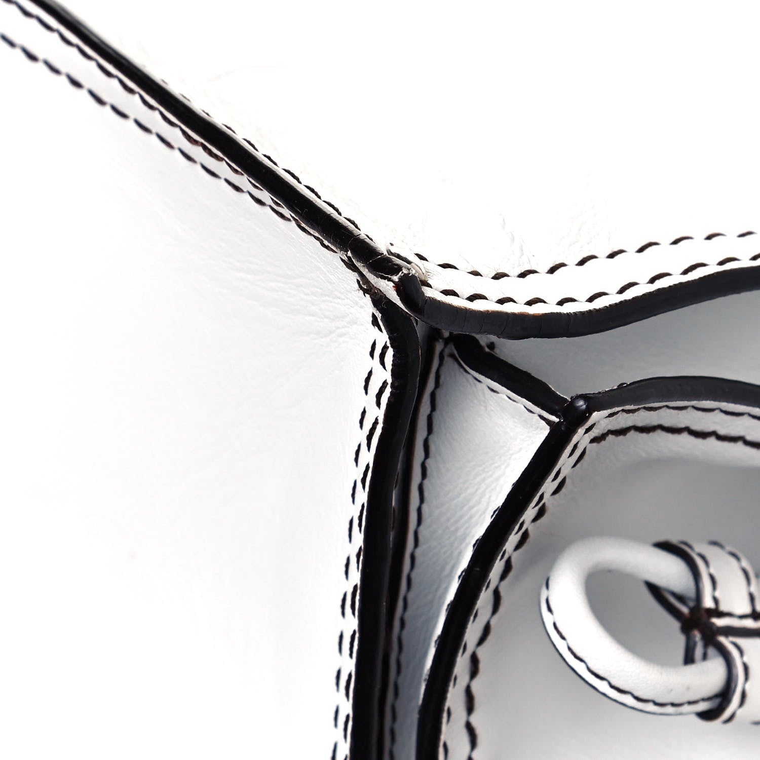 Loewe Calfskin Medium Shopping Tote White 9 of 15