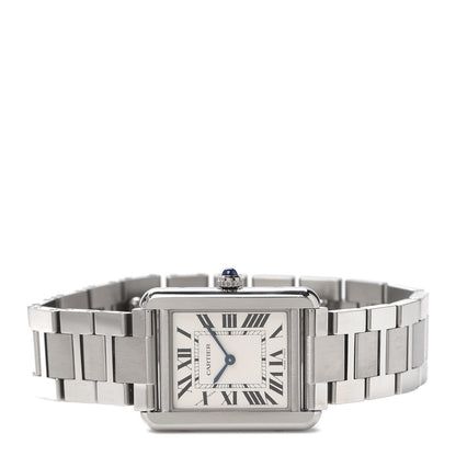 Cartier Stainless Steel 24mm Tank Solo Quartz Watch 2 of 6