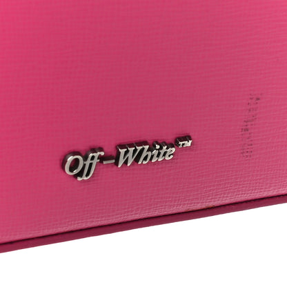 Off-White Saffiano Striped Mini Diag Binder Clip Bag Pink White 10 of 20