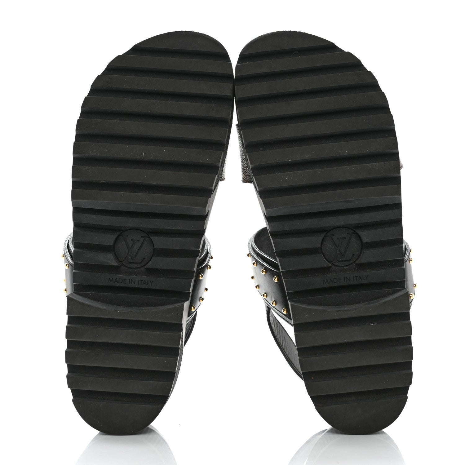 Louis Vuitton Calfskin Monogram Laureate Platform Sandals 37 Black 5 of 11