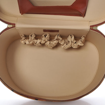 MCM Visetos Vanity Cosmetic Case Cognac 15 of 18