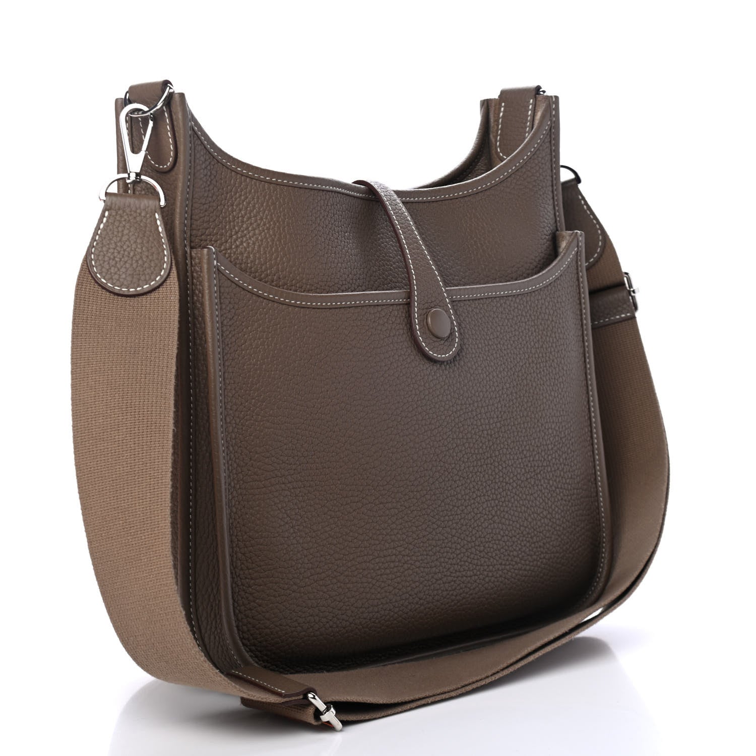 Hermes Taurillon Clemence Evelyne III PM Etoupe 2 of 4