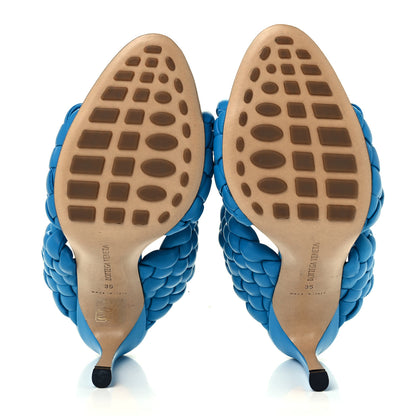 Bottega Veneta Nappa Twisted Padded Intrecciato Curve Slide Sandals 35 Bleuette 7 of 9