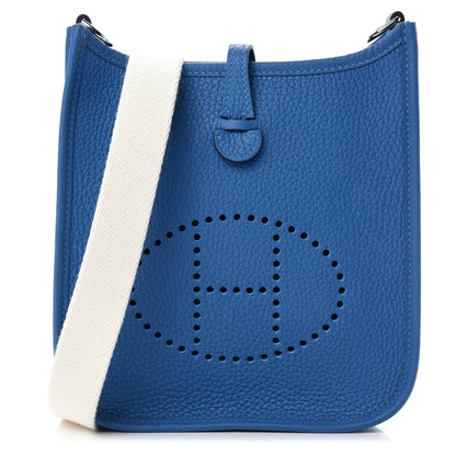 Hermes Taurillon Clemence Amazone Evelyne TPM Mykonos Blanc 1 of 11