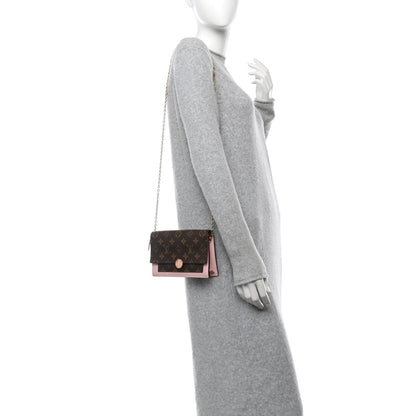 Louis Vuitton Monogram Flore Chain Wallet Rose Ballerine 2 of 9