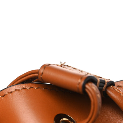 Fendi Vitello King F is Fendi Logo Embossed Mini Mon Tresor Bucket Bag Cuoio 11 of 11