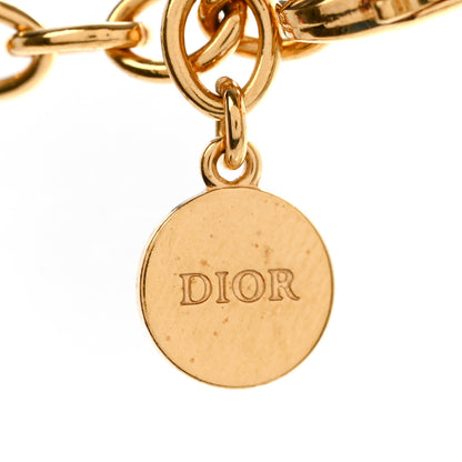 Christian Dior Metal Crystal 30 Montaigne Necklace Gold 5 of 6