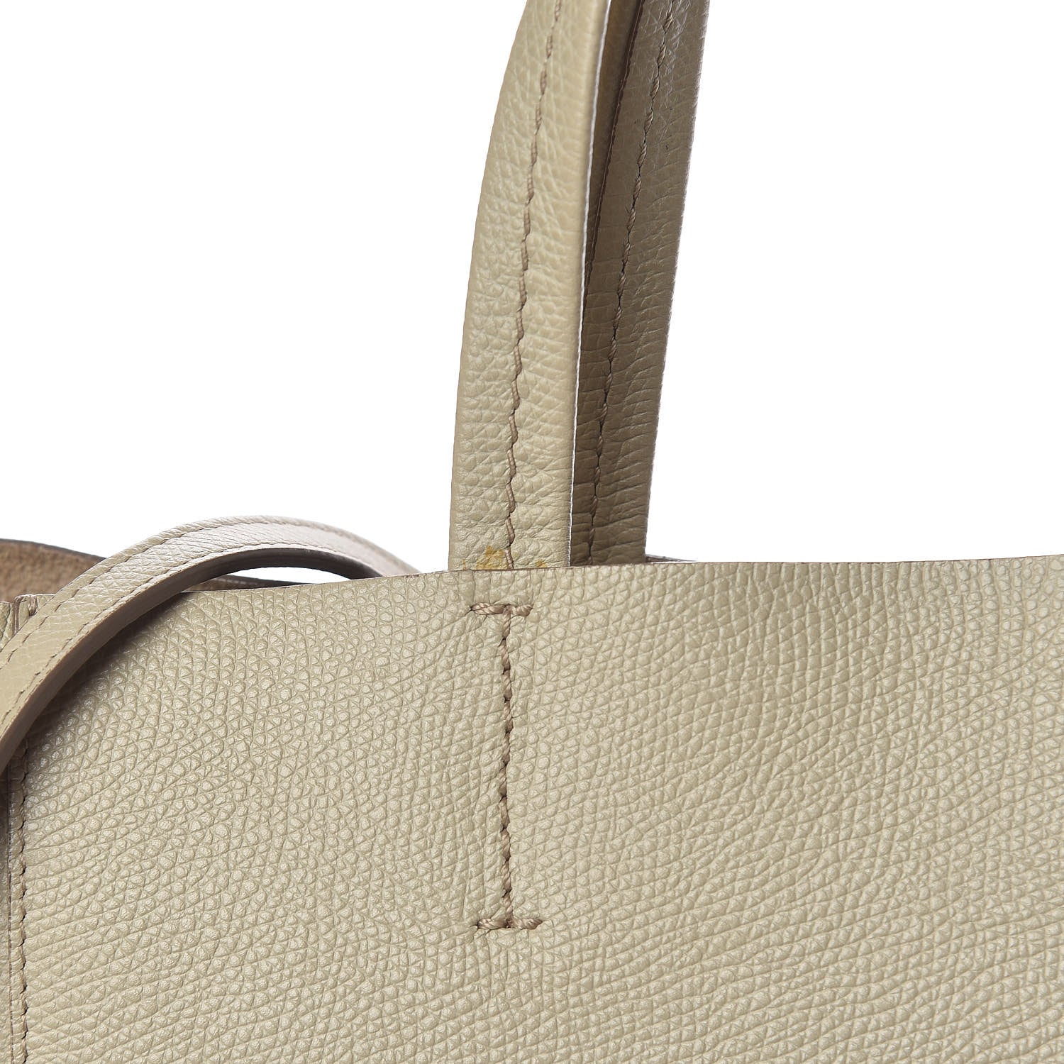 Celine Grained Calfskin Small Vertical Bi-Cabas Fluo Orange Taupe 22 of 23