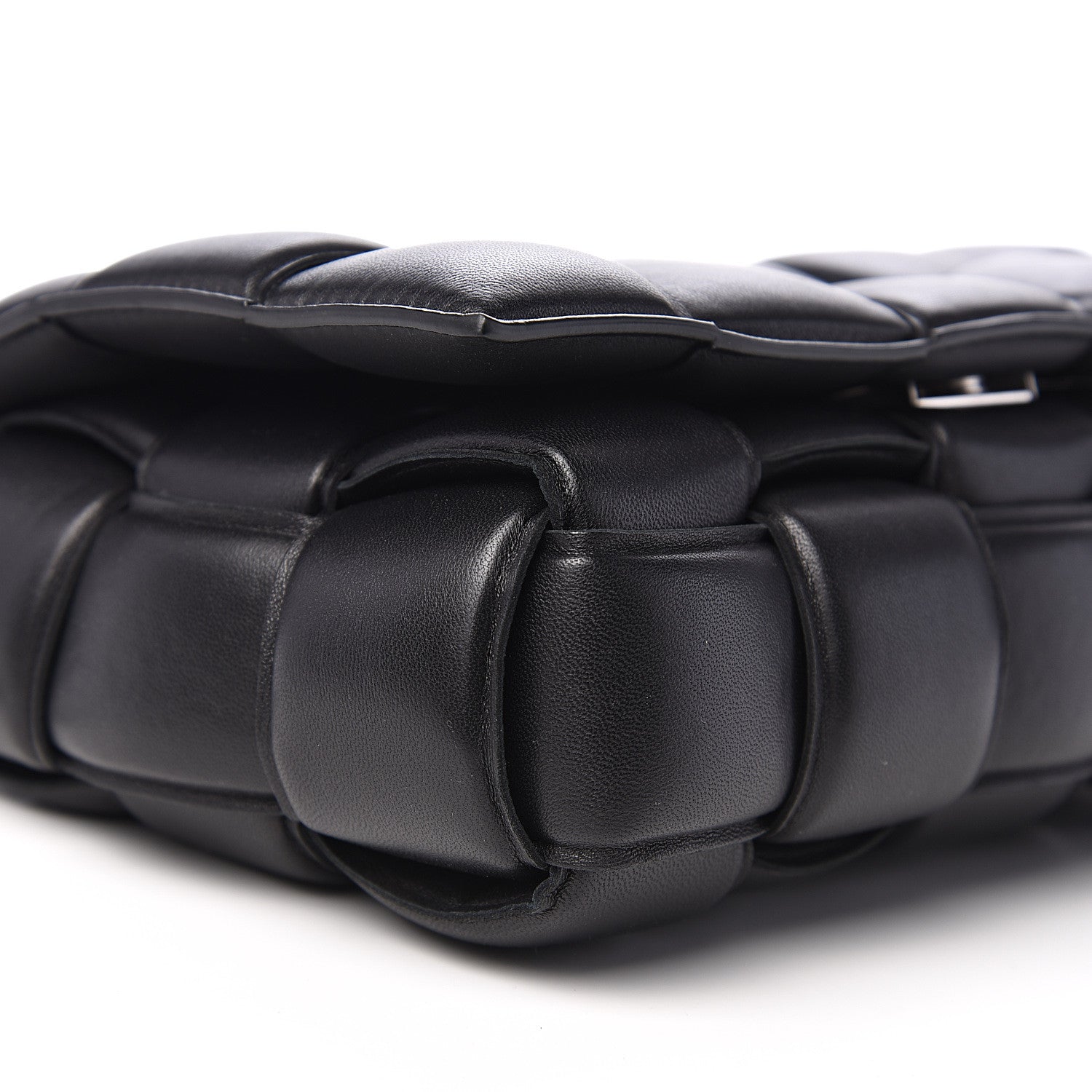Bottega Veneta Nappa Maxi Intreccio Padded Cassette Crossbody Bag Black 6 of 8