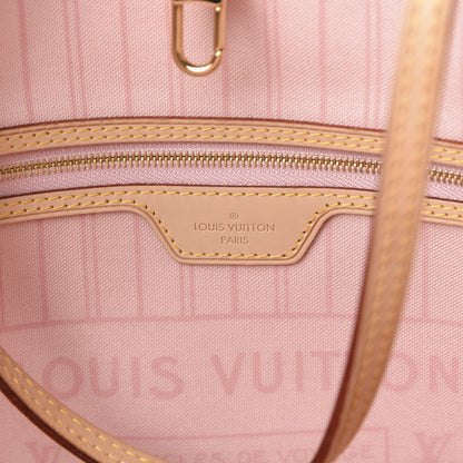Louis Vuitton Damier Azur Neo Neverfull MM Rose Ballerine 5 of 10
