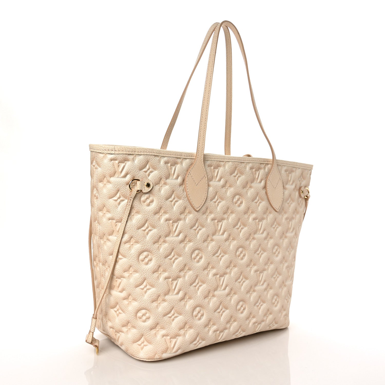 Louis Vuitton Empreinte Monogram Summer Stardust Neverfull MM Beige Clair 4 of 8